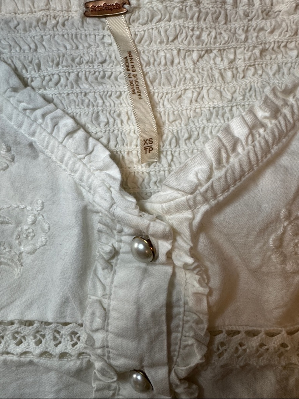 Free People Kerry Embroidered Tank. Size XS - Picture 7 of 8